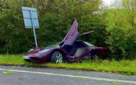 Say It ain't so Mr Bean Crashing one of the most expensive cars on the 